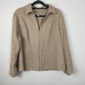 Croft & Barrow light Jacket zipper up the front